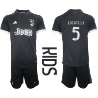Camisa de time de futebol Juventus Manuel Locatelli #5 Replicas 3º Equipamento Infantil 2023-24 Manga Curta (+ Calças curtas)